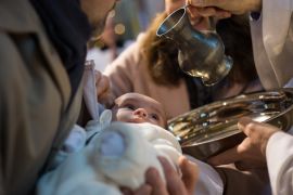 Katolická církev křtí téměř jako před pandemií image:Image Katolická církev křtí téměř jako před pandemií